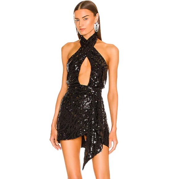 DUNDAS Dresses & Skirts - Dundas x Revolve Mini Dress in Black Sequin